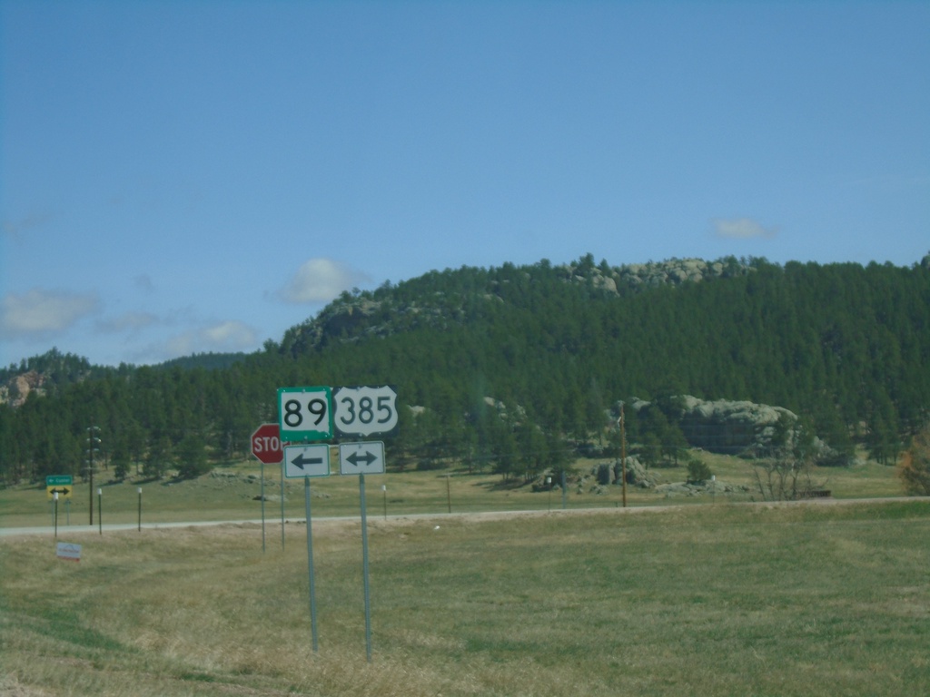 SD-89 North at US-385 - Pringle