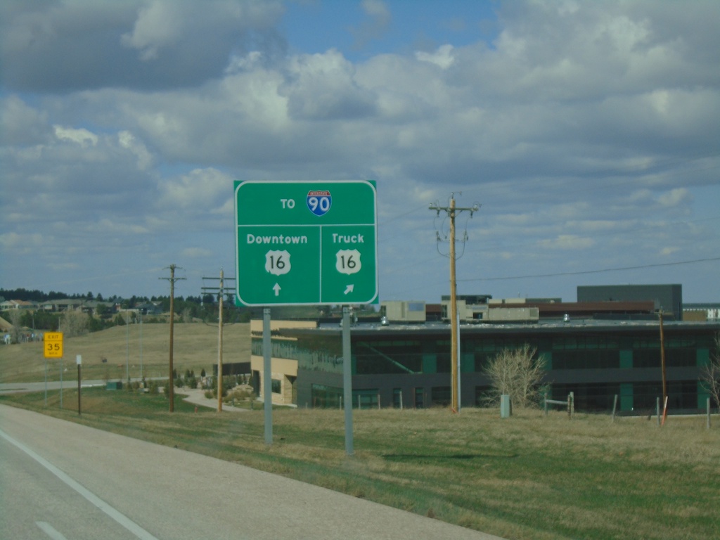 US-16 East Approaching US-16 Truck