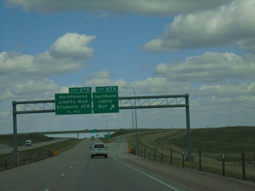 I-90 East - Exits 67A and 67B