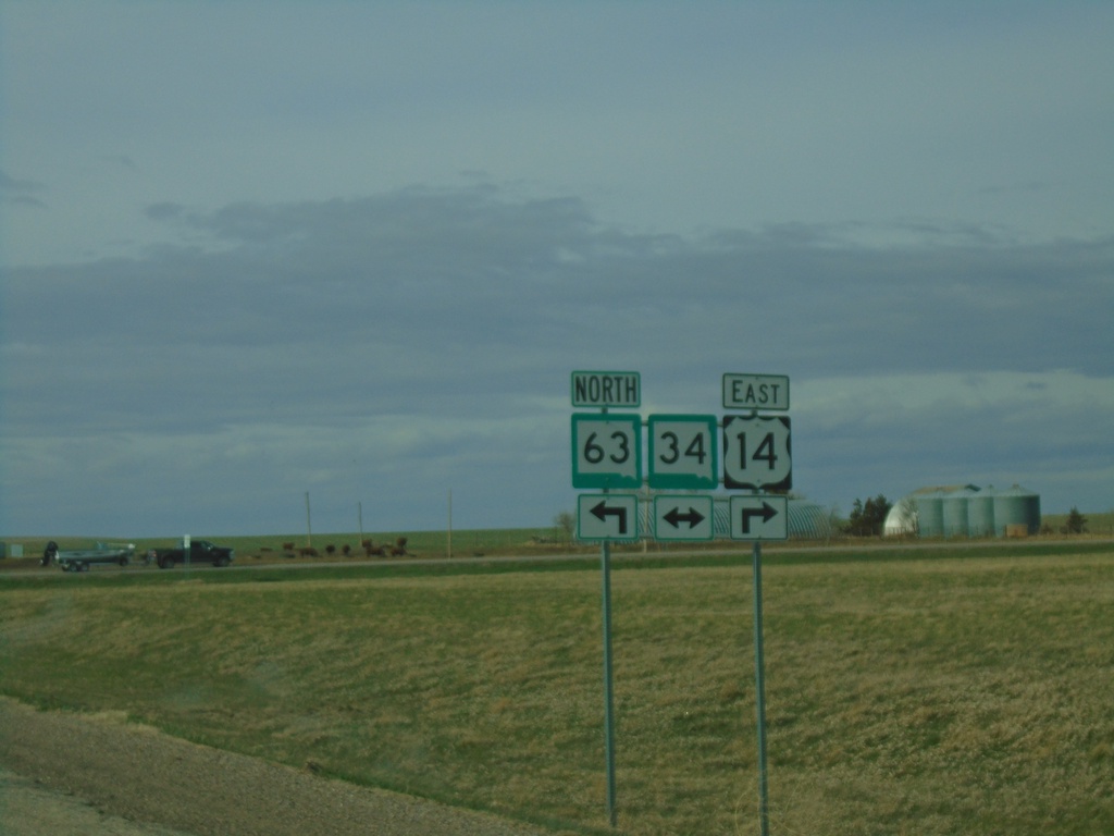 US-14 East/SD-63 North at SD-34