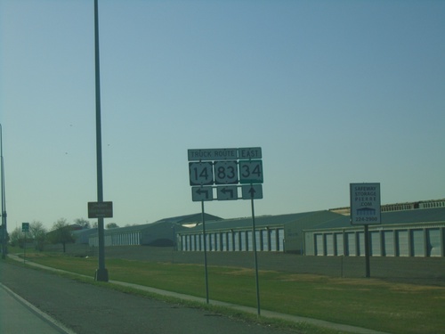 SD-34 East/US-83 Truck North/US-14 Truck East - Pierre.