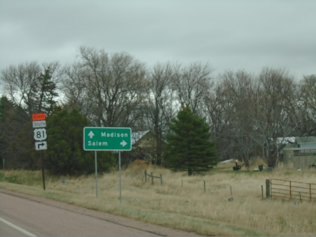 SD-34 East Approaching US-81