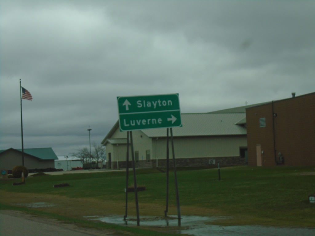 US-75 South/MN-30 East Approaching US-75/MN-30 Split