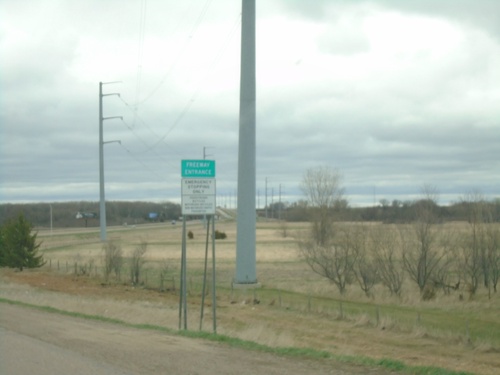 US-75 South at I-90 East - Freeway Entrance