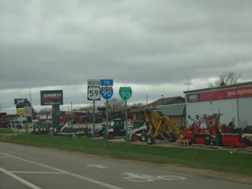 BL-90 West/US-59 North - Worthington