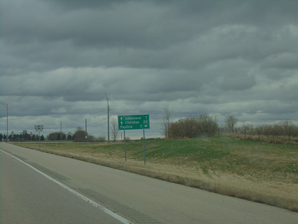 US-59 South Approaching IA-10