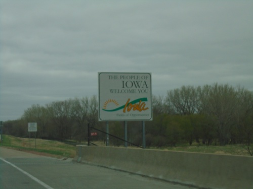 I-29 South - Welcome To Iowa