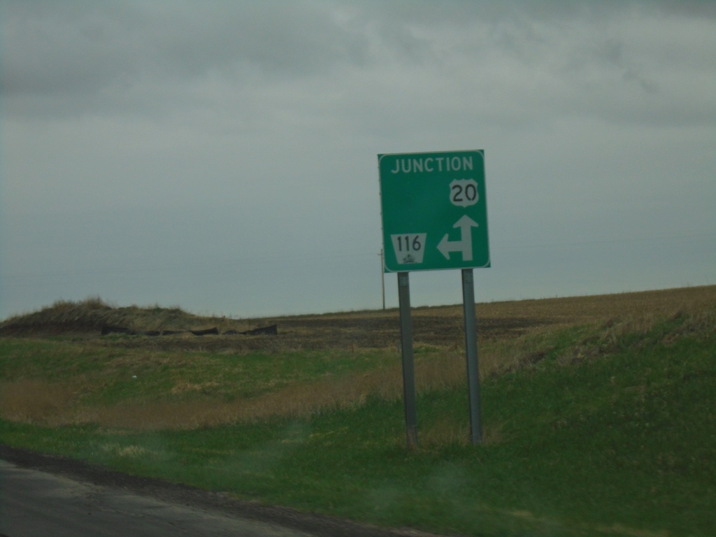 US-20 West Approaching NE-116