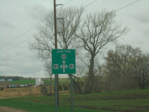 US-20 West Approaching US-81