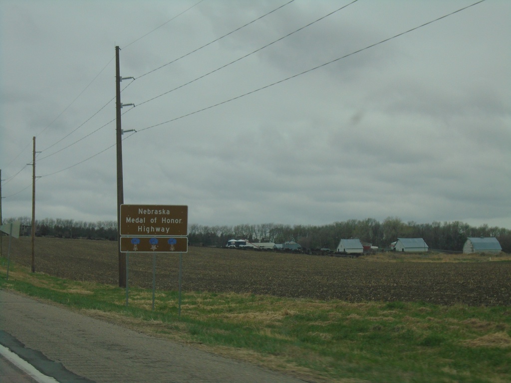 US-20 West - Nebraska Medal of Honor Highway