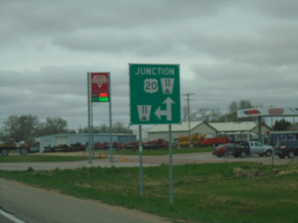 US-20 West Approaching NE-11