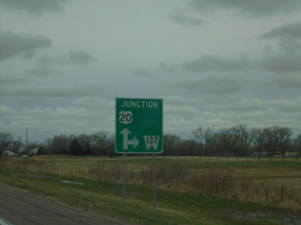 US-20 West Approaching NE-137