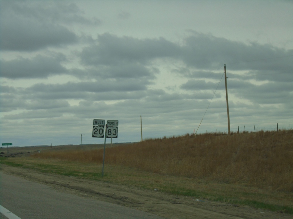 US-20 West/US-83 North - Cherry County