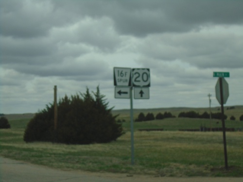 US-20 West at NE-16F Spur