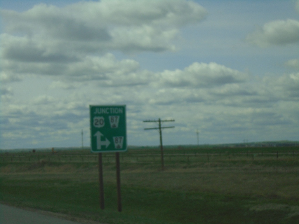 US-20 West Approaching NE-87