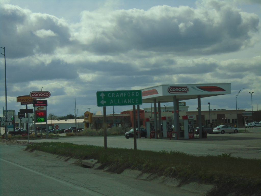 US-20 West Approaching US-385 South to Alliance