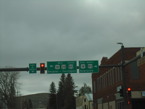 US-20 West at US-18/US-85 - Lusk