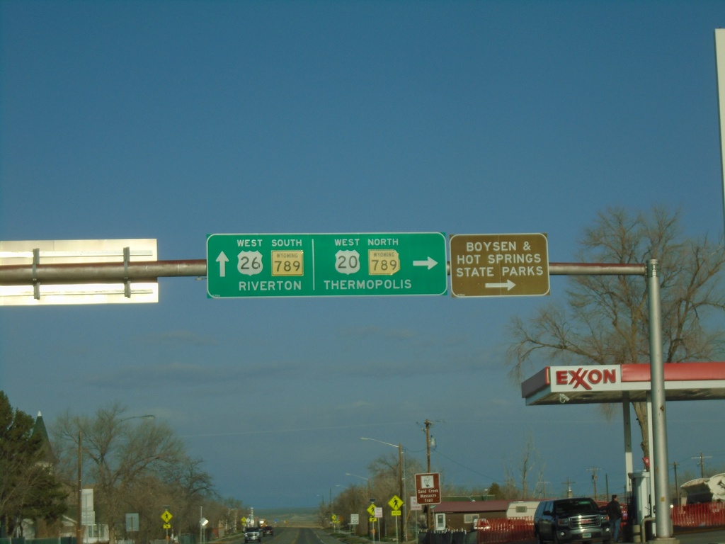 US-20/US-26 West at WY-789 - Shoshoni