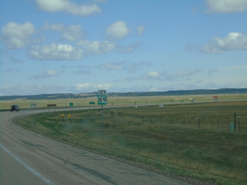 US-18 East Approaching SD-89 North