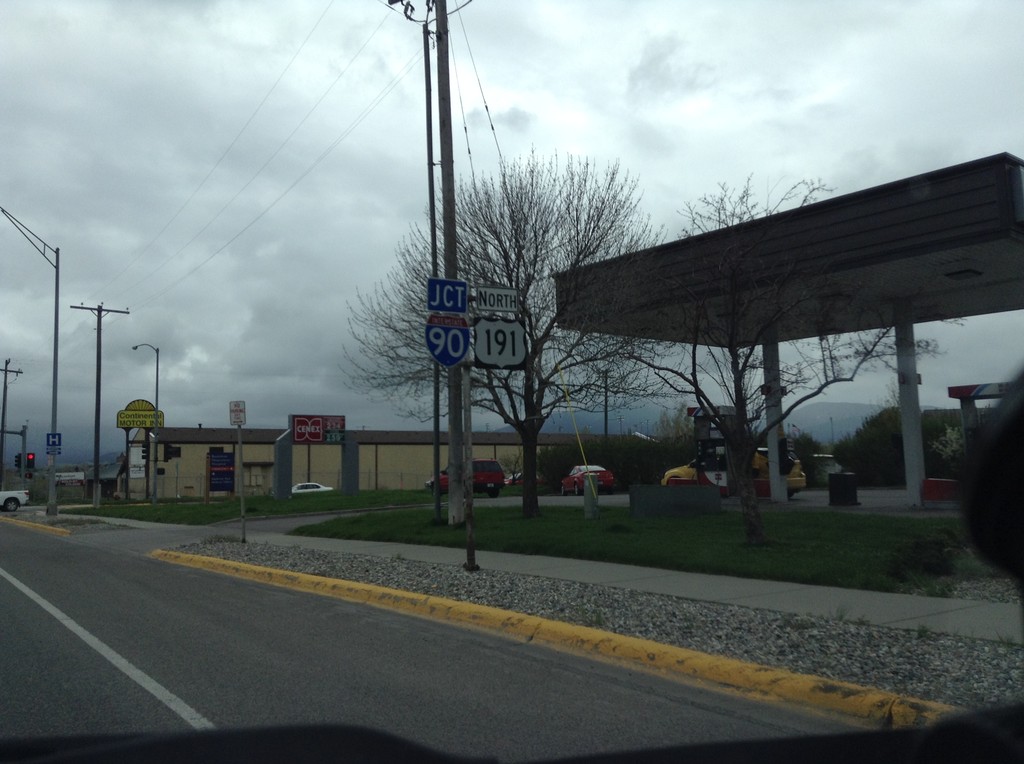 US-191/BL-90 East Approaching I-90