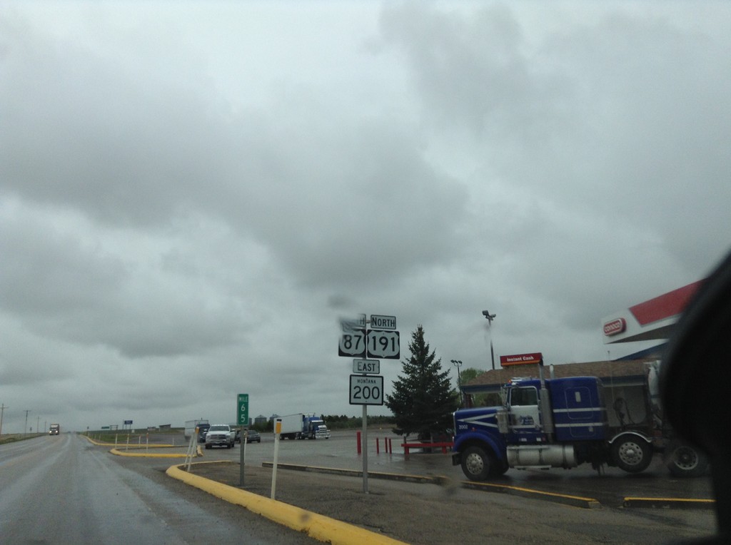 US-87 South/US-191 North/MT-200 East - Fergus County