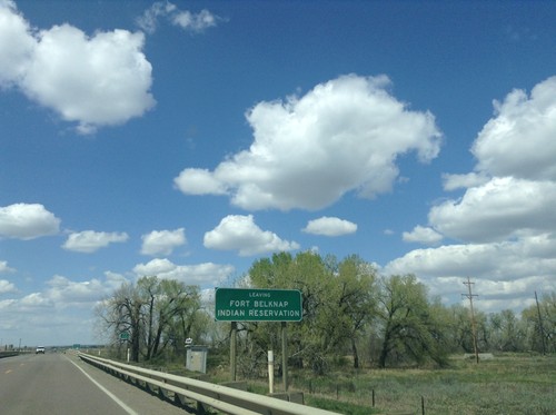 US-2 West - Leaving Fort Belknap Indian Reservation