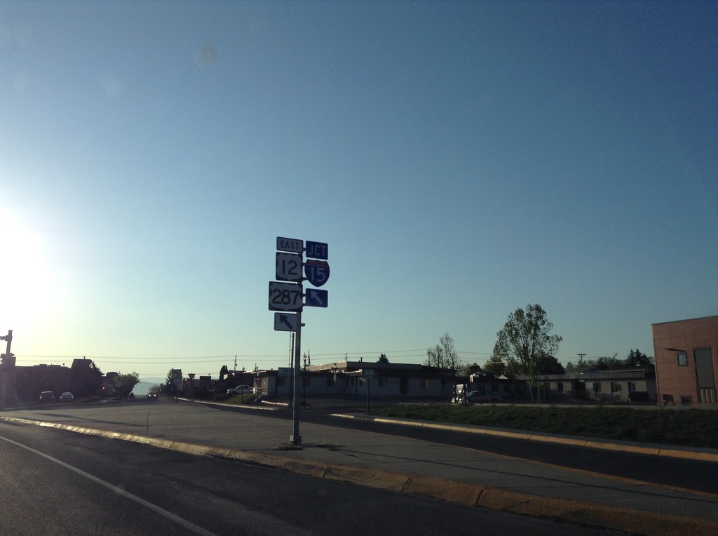 US-12 East/BL-15 South Approaching I-15/US-287