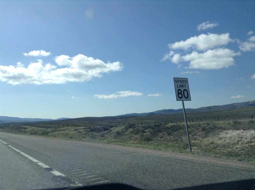 I-15 South - Speed Limit 80 MPH