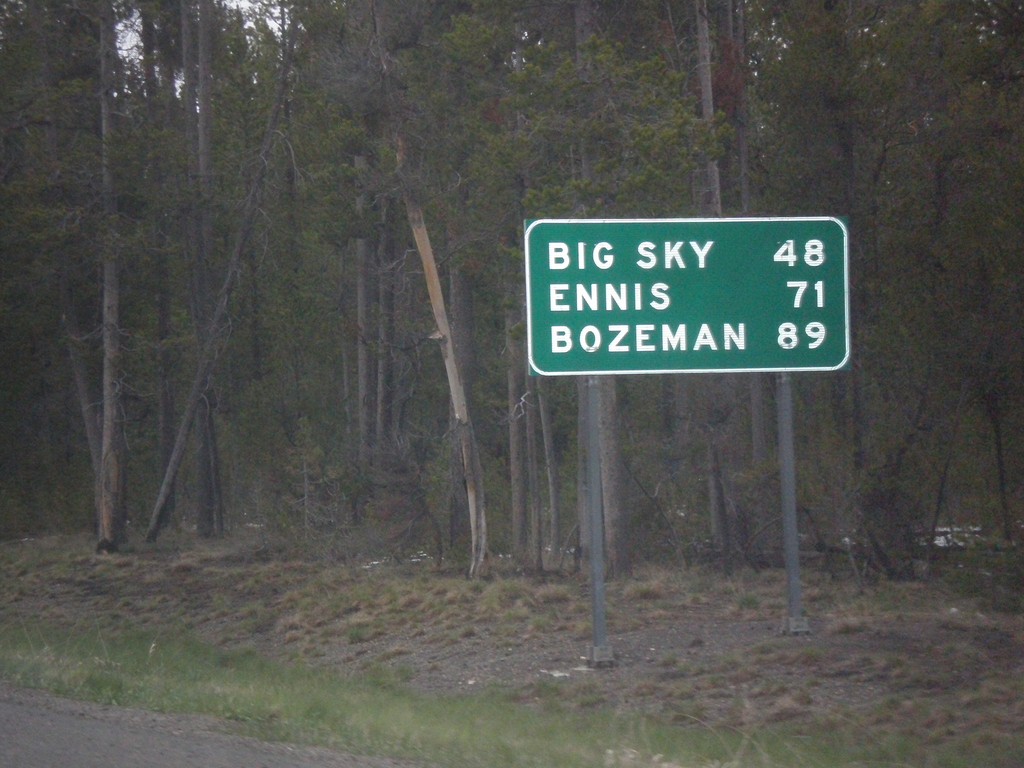 US-191/US-287 North - Distance Marker