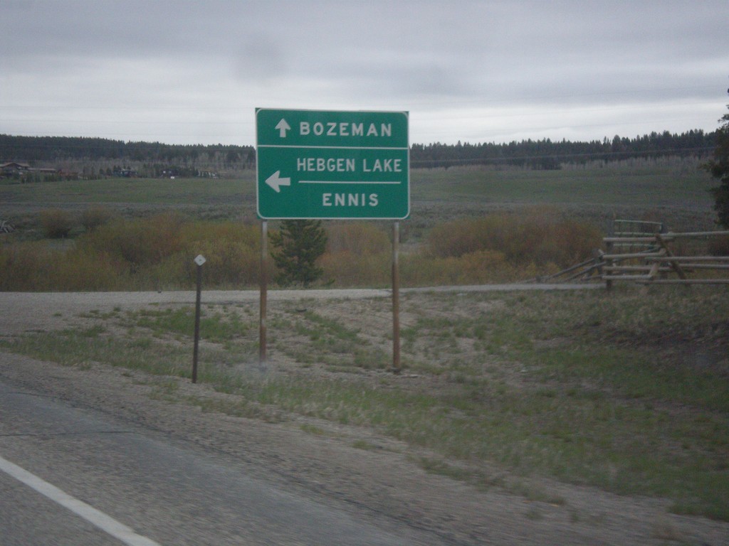 US-191/US-287 North at US-191/US-287 Split