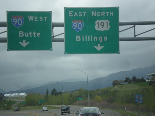 US-191 North/BL-90 East at I-90