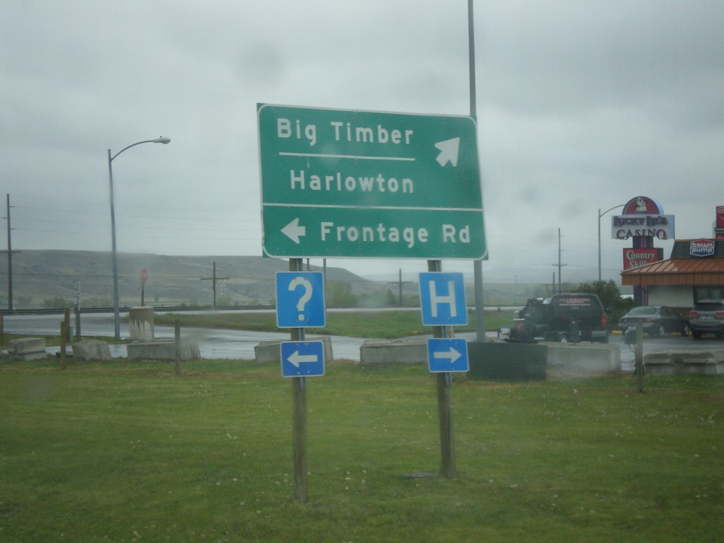 US-191 North/BL-90 East at Frontage Road