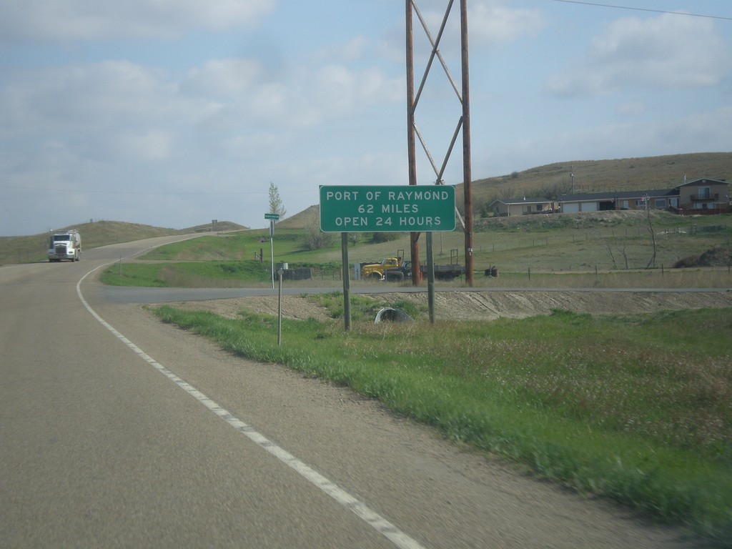 MT-16 North - Port of Raymond Distance