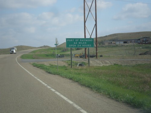 MT-16 North - Port of Raymond Distance