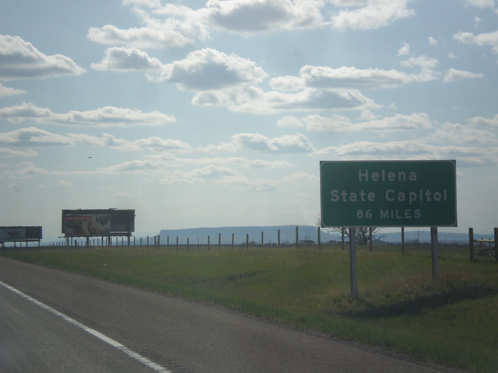 I-15 South - Helena Distance