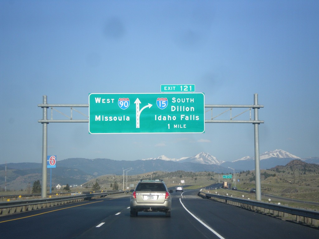 I-15 South/I-90 East - Exit 121