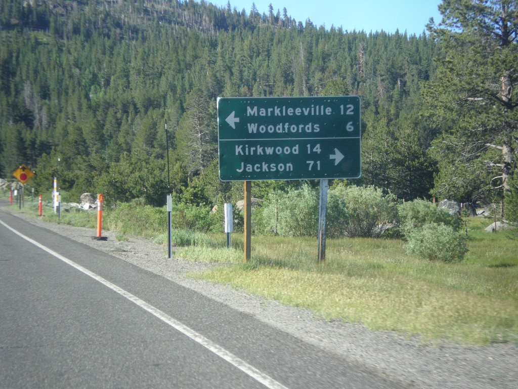 CA-89 South Approaching CA-88