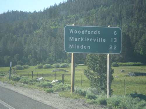 CA-88 East/CA-89 South - Distance Marker