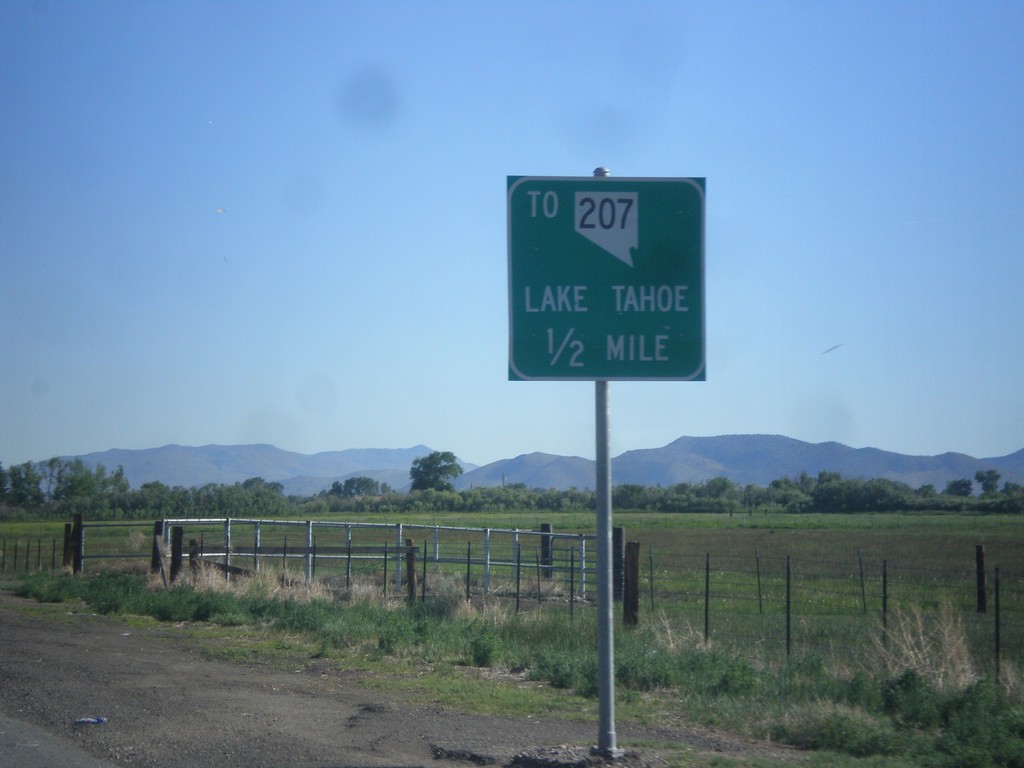 NV-88 North approaching Mottsville Lane/Waterloo Lane Jct.