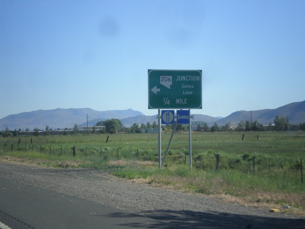 US-395 North Approaching NV-206