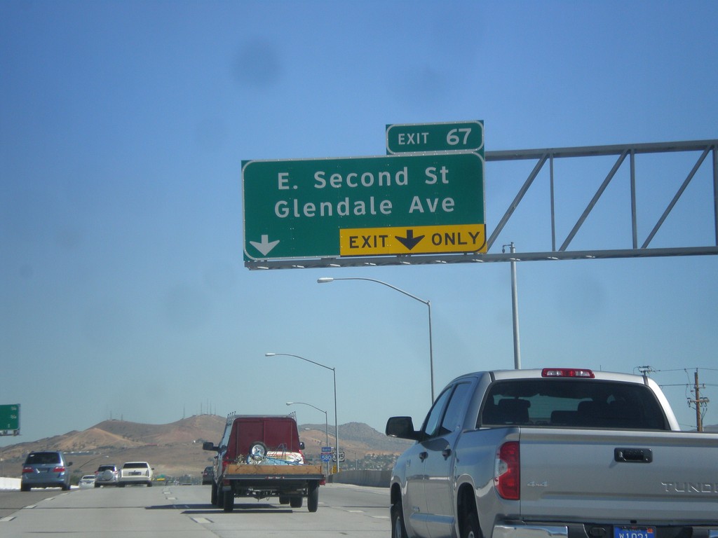 I-580/US-395 North - Exit 67