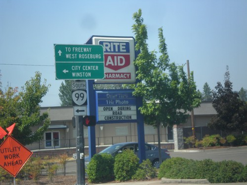 OR-138 West at OR-99 South