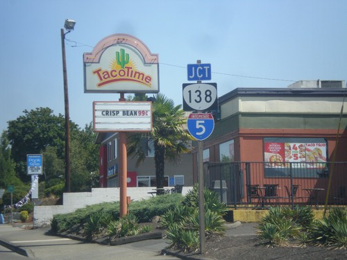 Harvard Ave. East Approaching I-5/OR-138