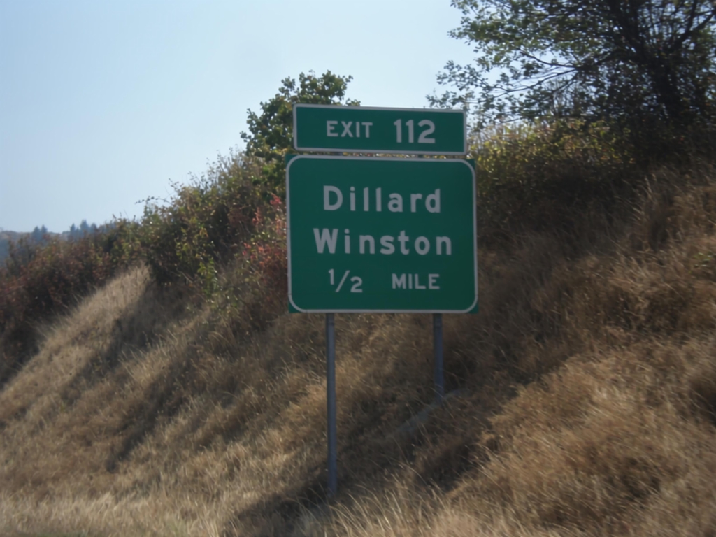 I-5 South - Exit 112