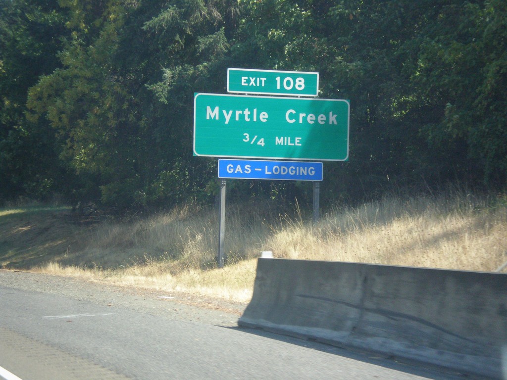 I-5 South - Exit 108