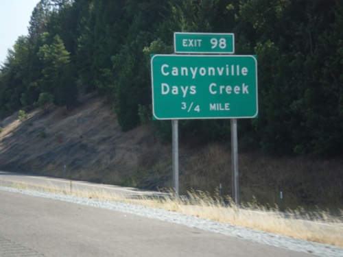 I-5 South - Exit 98