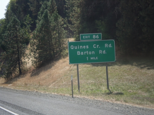I-5 South - Exit 86