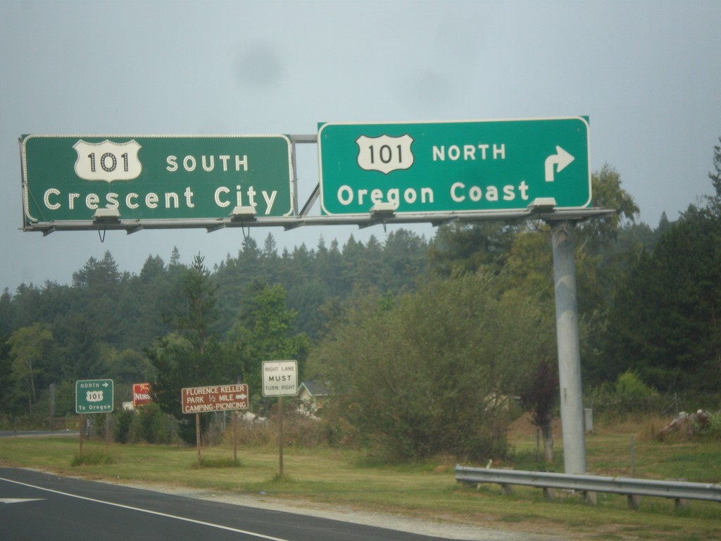 US-199 West Approaching US-101