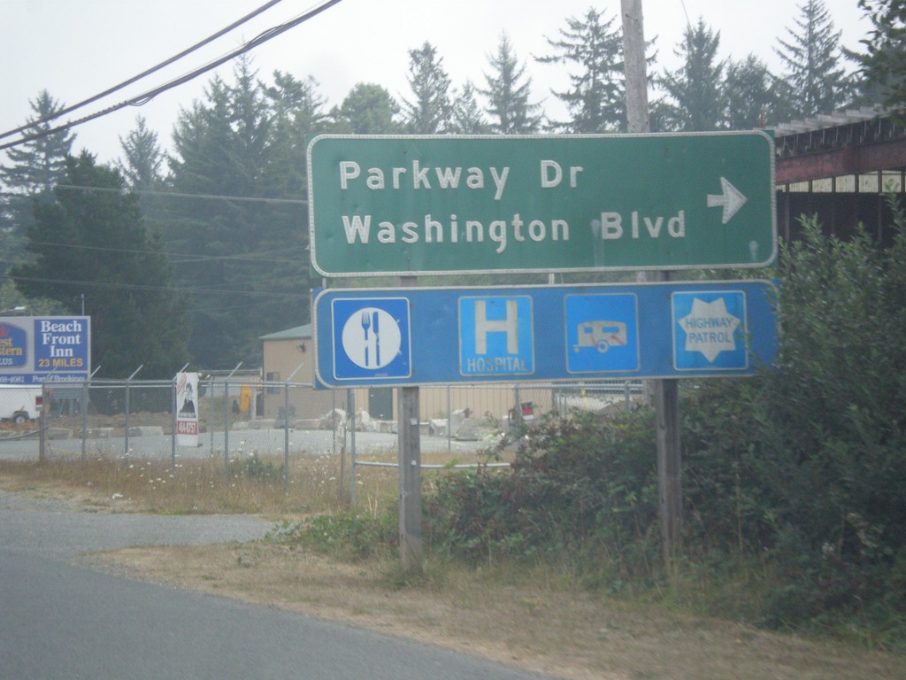 US-101 North - Parkway Dr./Washington Blvd. Jct.