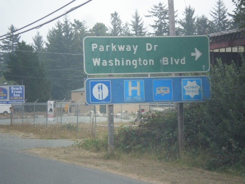 US-101 North - Parkway Dr./Washington Blvd. Jct.